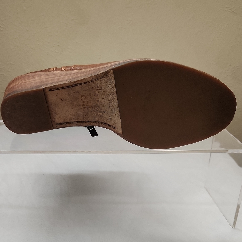 FRYE AND CO. Tan Leather Ankle Boots - Picture 7 of 8